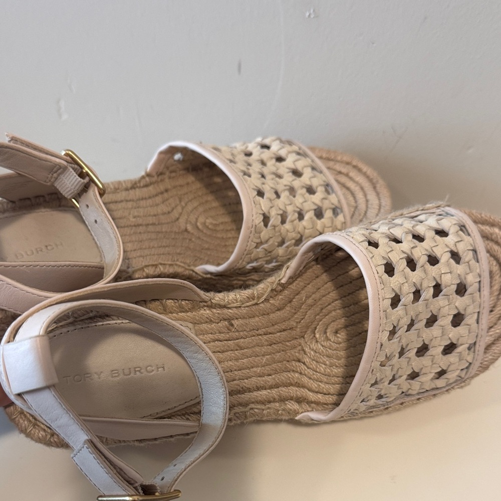 Tory Burch✨ Women's Platform Espadrille Wedge size 7 1/2 - Picture 6 of 9